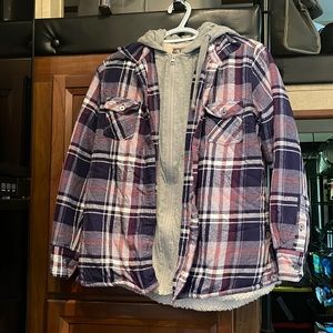 Fleece lined coat